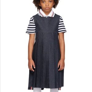 Thom Browne Denim Pleated Dress
